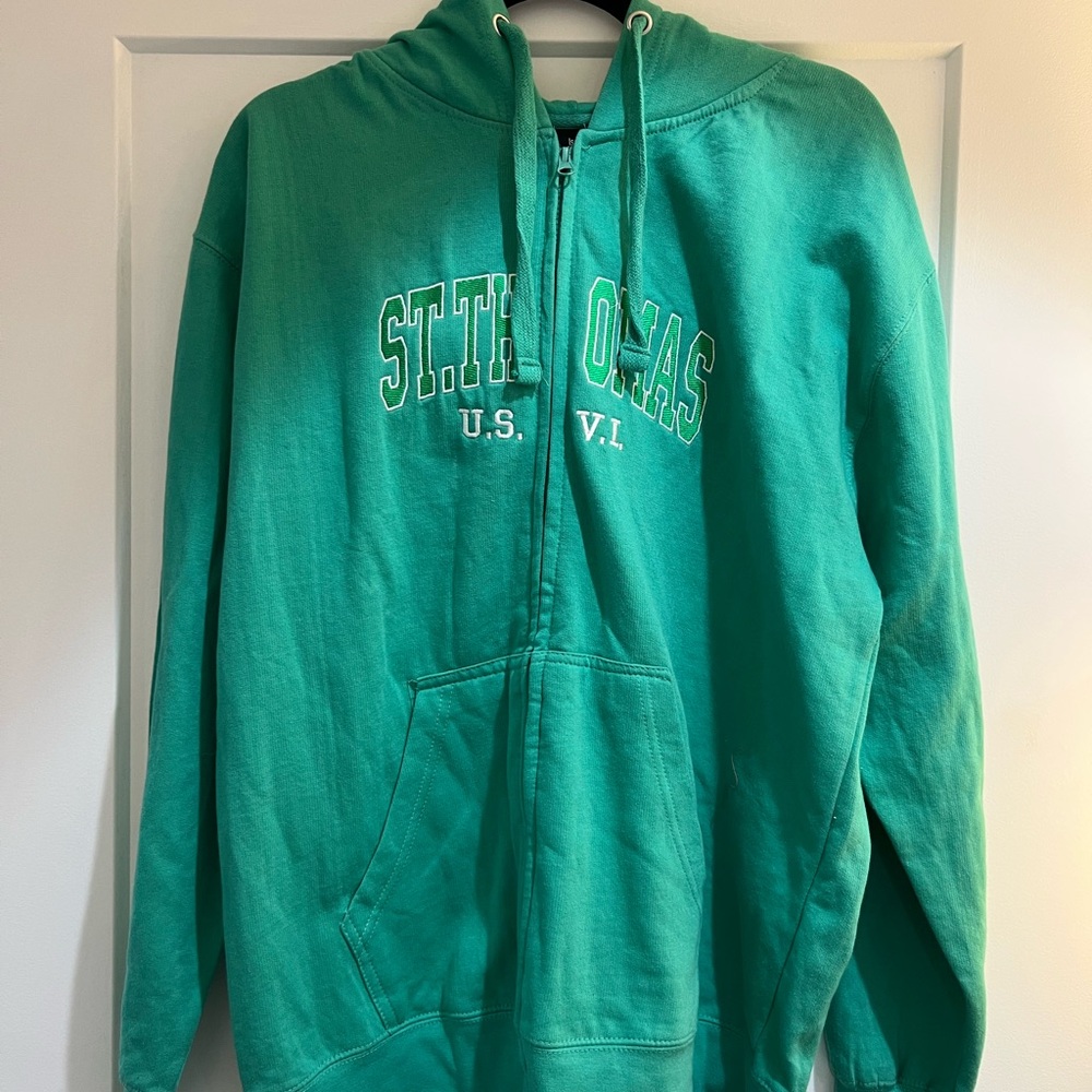 Green St. Thomas zip up
